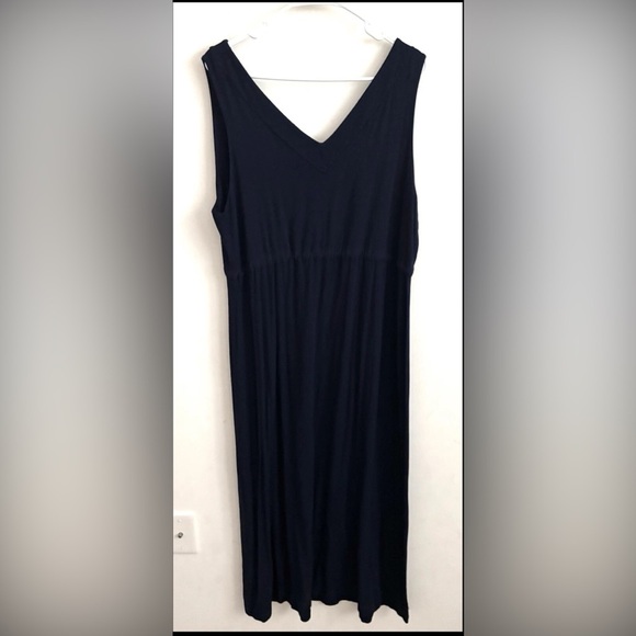 Fresh Produce Napa Beachcomber Maxi Dress XXL Dark Navy  South Beach Tie Front - Picture 5 of 10